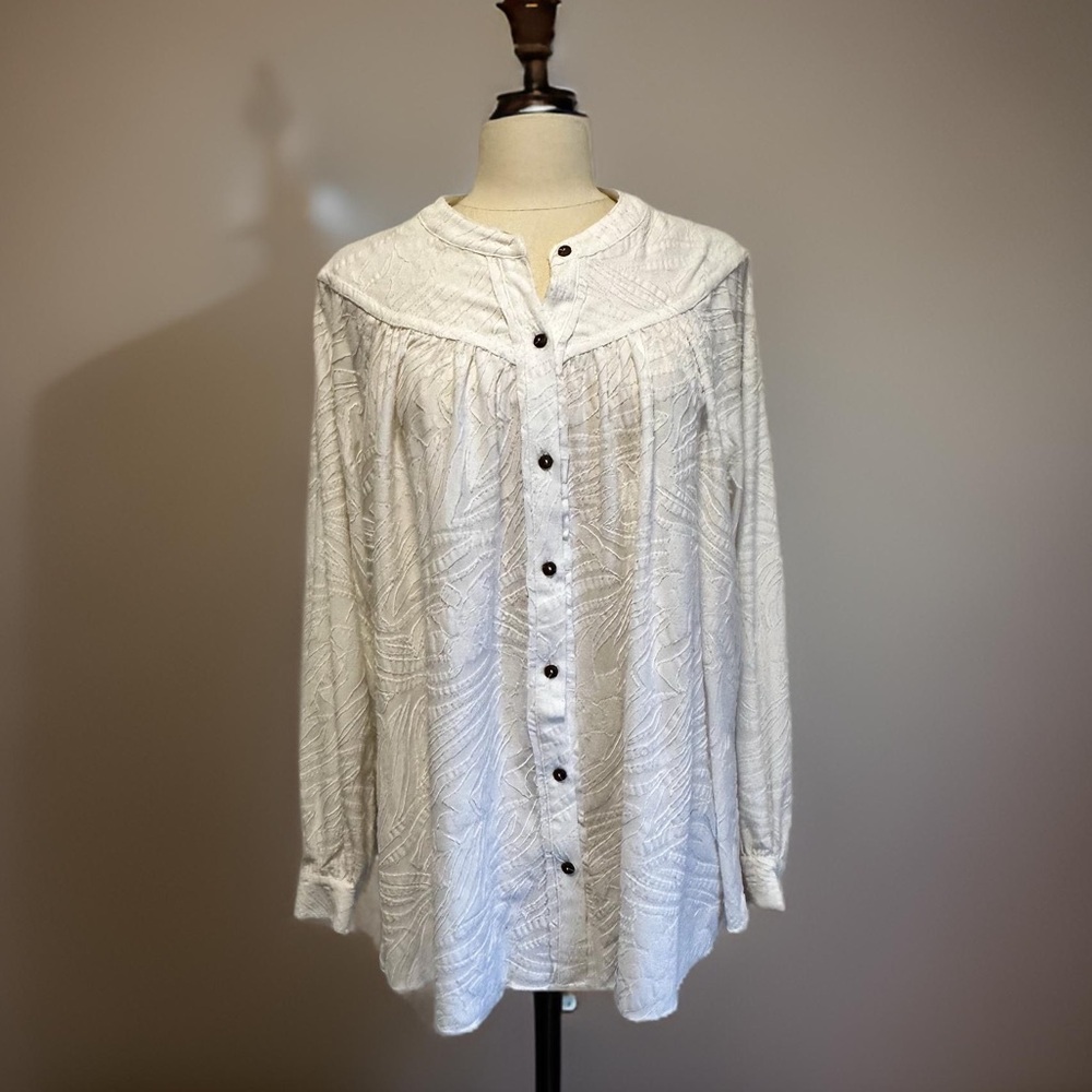 NWT Free People Can’t Stop Dreaming White Tunic Medium / Large